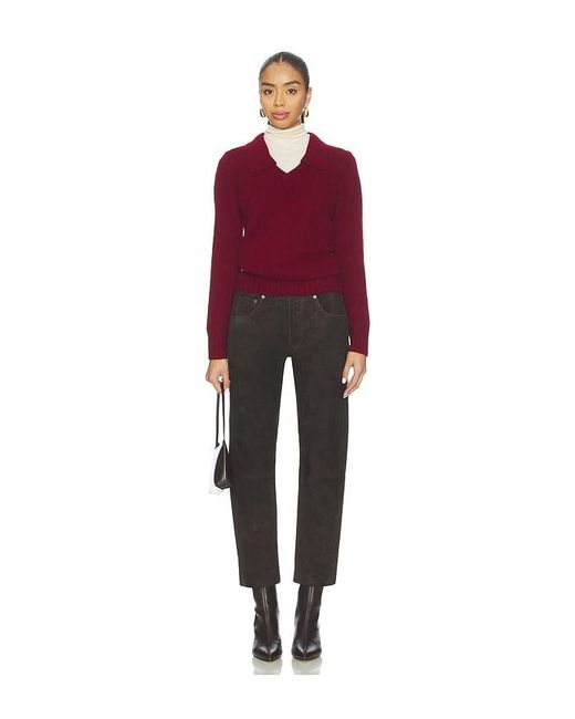 Citizens of Humanity Black Winslow Suede Low Rise Boyfriend