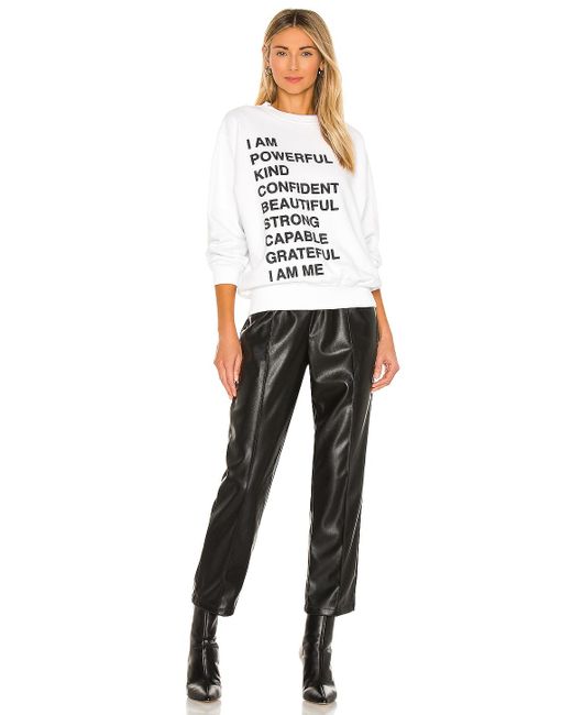 anine bing i am powerful sweatshirt