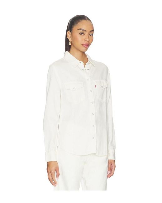 Levi's White Iconic Western Shirt