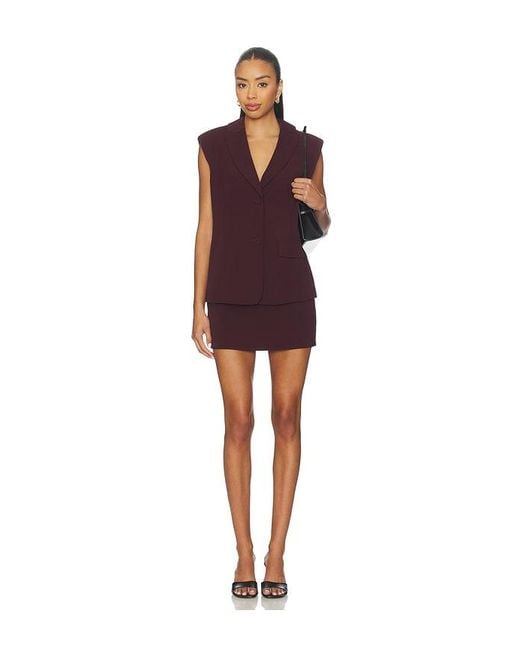 ALL THE WAYS Purple Sable Vest Top