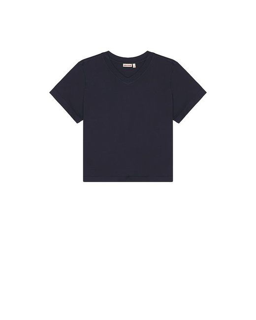 GRLFRND Blue V-Neck Boy Tee
