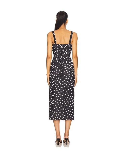 LPA Blue Carla Midi Dress