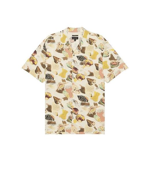 Brixton Multicolor Bunker Reserve Short Sleeve Camp Collar Shirt for men