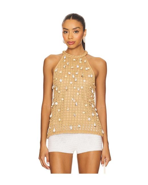 Simon Miller Natural Bahi Crochet Top