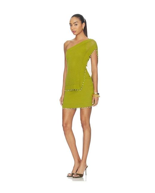 AMUR Yellow Alaia Day Dress