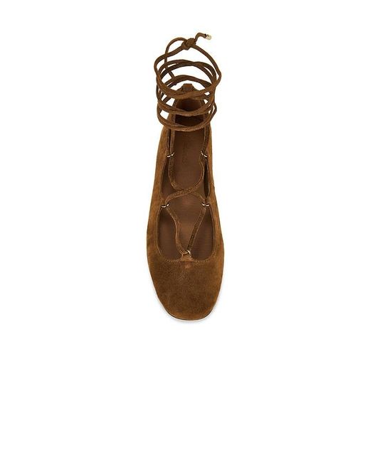 Madewell Brown Greta Lace Up Flat