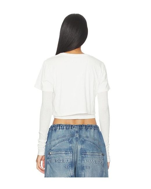 Agolde White Romily Tee Shirt