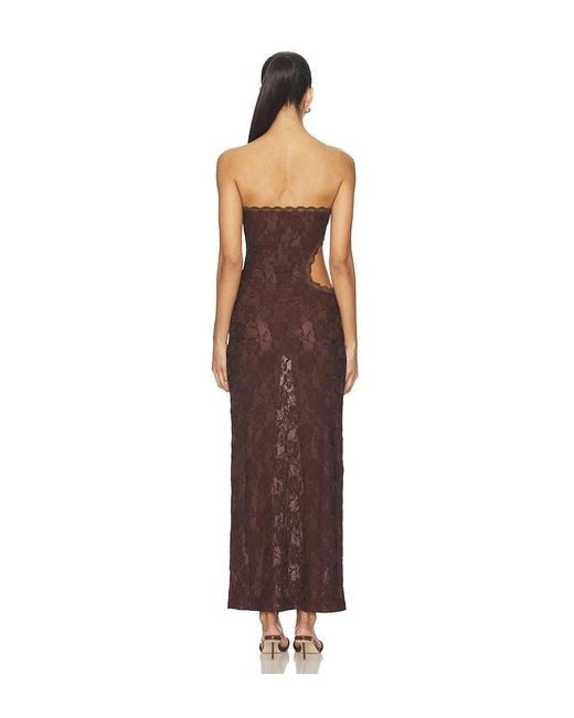 superdown Brown Sonnet Cutout Maxi Dress