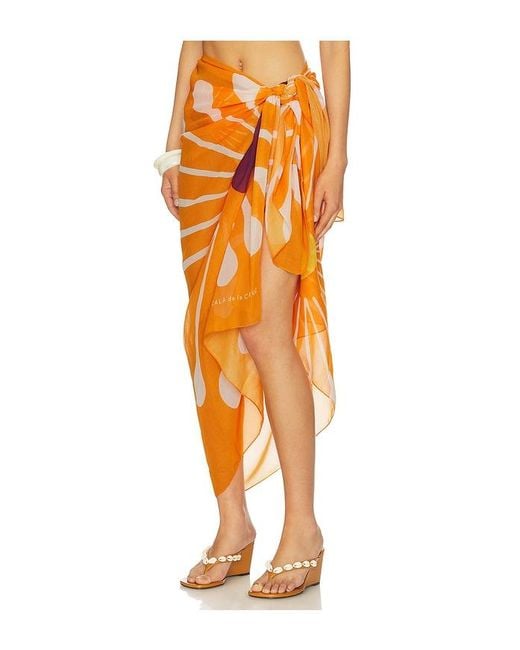 Cala De La Cruz Orange Luana Sarong