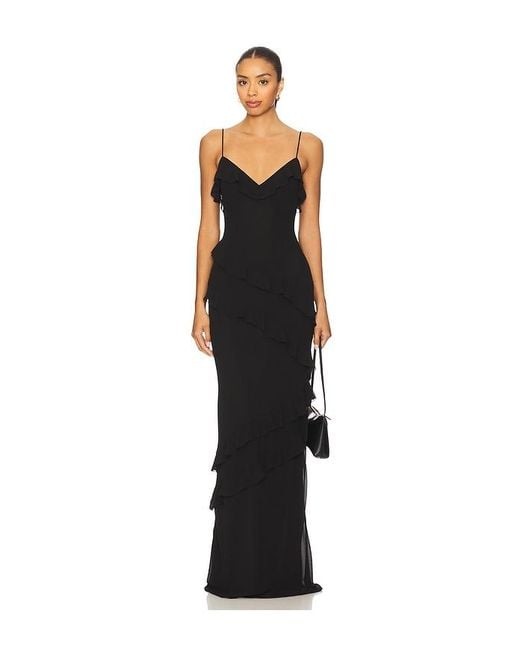 MAJORELLE Black Aesha Gown