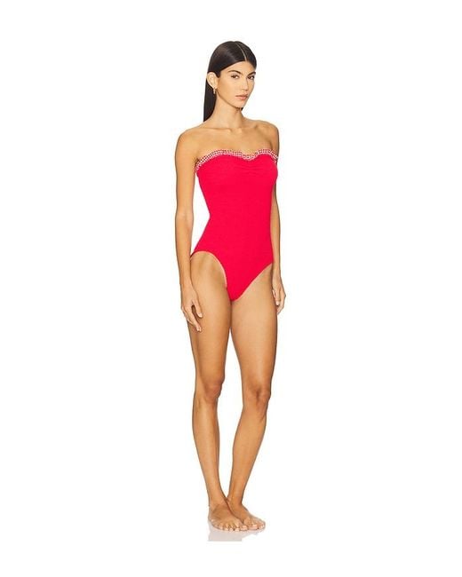 Hunza G Red Dolly One Piece Swimsuit