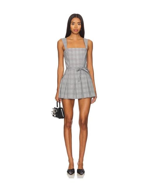 Amanda Uprichard Black Mercy Skort Romper