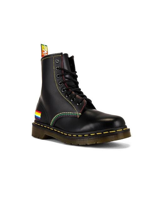 1460 for pride smooth leather lace up boots