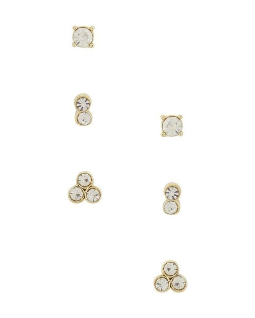 BaubleBar White Beckett Water Resistant Earring Set