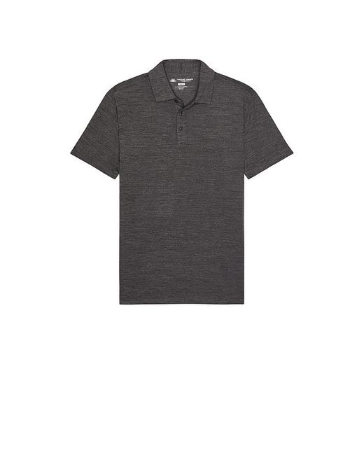 Vintage Summer Black Performance Polo for men