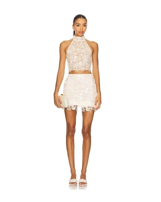 retroféte White Talya Skirt
