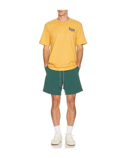 Topo Yellow Peak Tee for men
