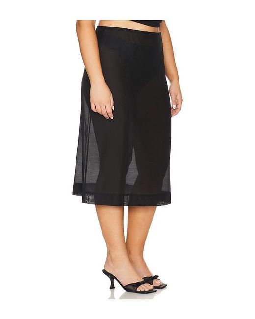 L'academie Black 'Academie Gabin Midi Skirt