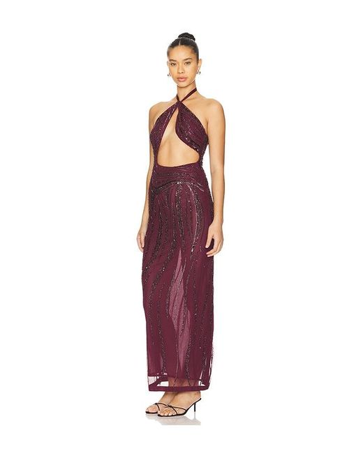 Camila Coelho Red Lyra Maxi Dress
