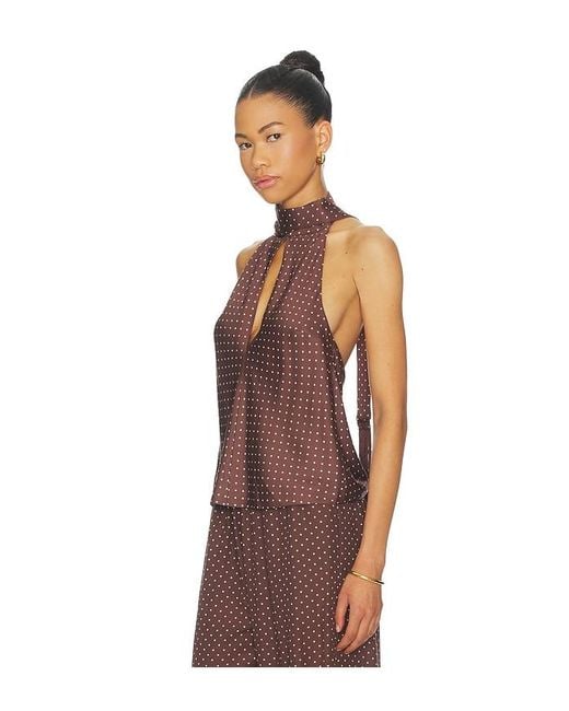 Posse Brown Phoebe Top