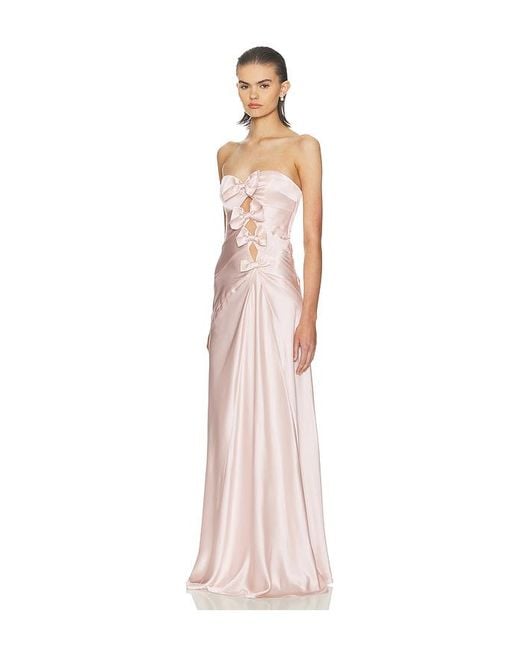 Helsa Pink The Silk Faye Dress