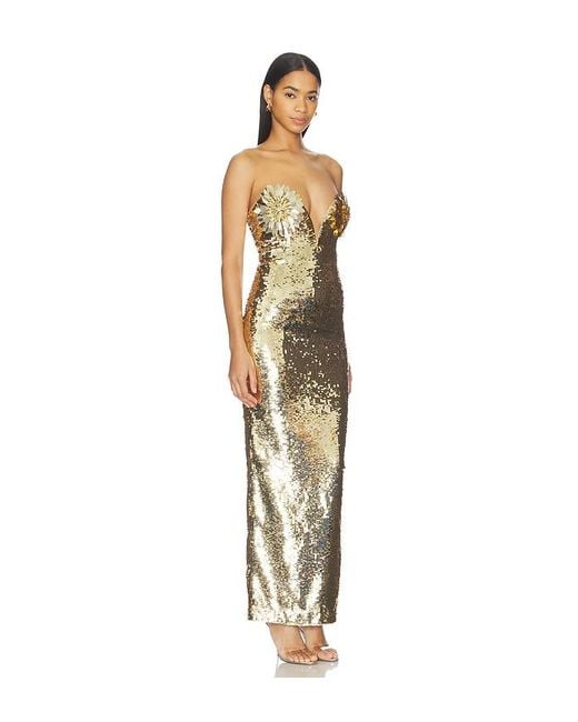 retroféte Metallic Amulet Dress