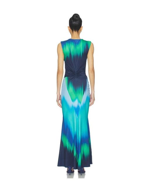 Eywasouls Malibu Blue Annie Sleeveless Midi Dress