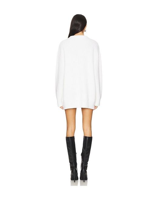 MAJORELLE White Junia Sweater Dress