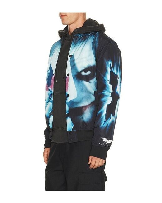 Reason Blue Dark Knight Varsity Jacket for men