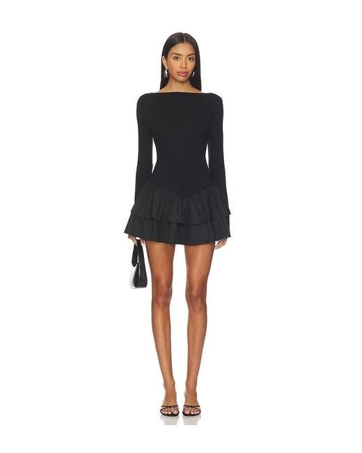 MORE TO COME Black Sabreen Mini Dress