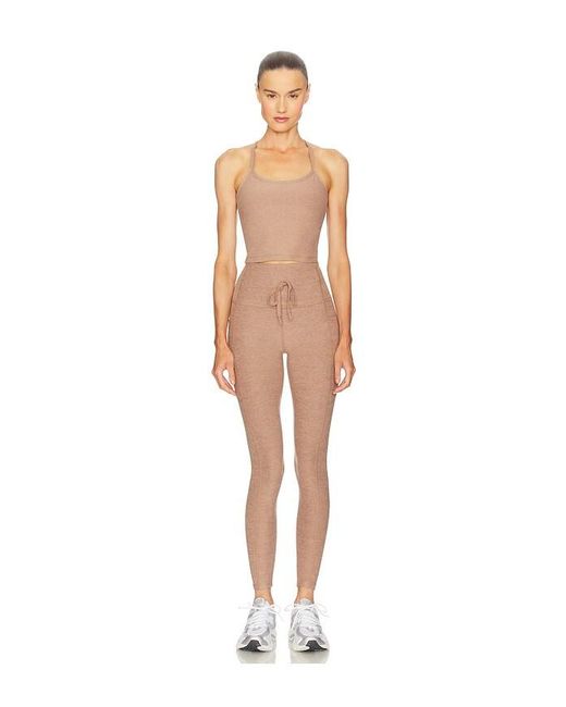 Beyond Yoga Natural Spacedye Slim Racerback Cropped Tank Top