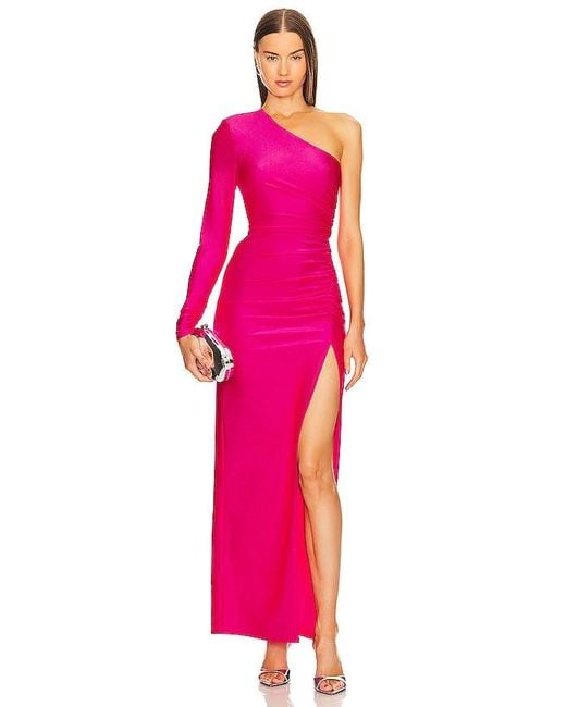 Michael Costello Pink X Revolve Gilly Maxi Dress