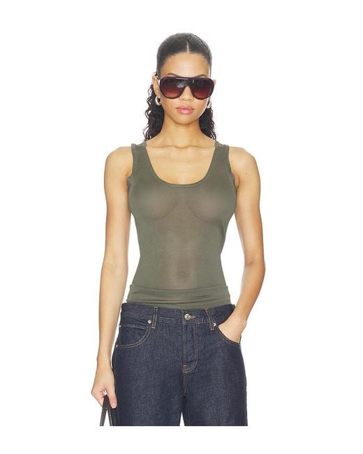 MOTHER OF ALL Blue Elena Tank Top