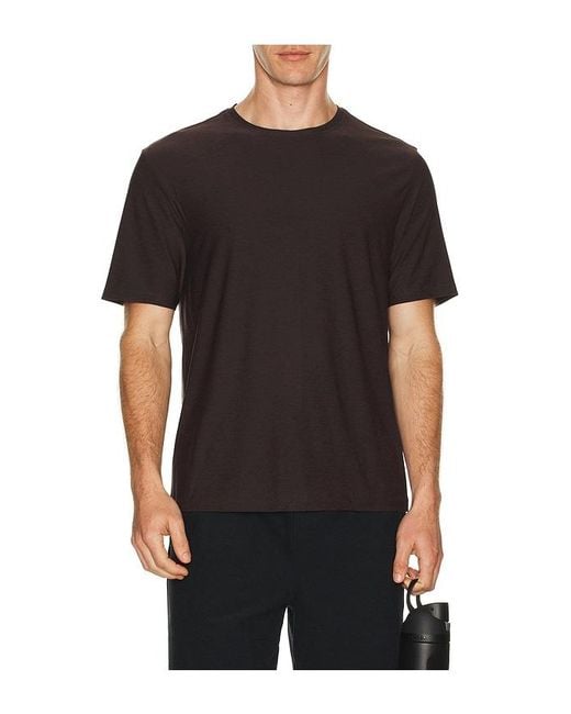 Beyond Yoga Black Featherweight Always Beyond Crew Tee 2.0 for men