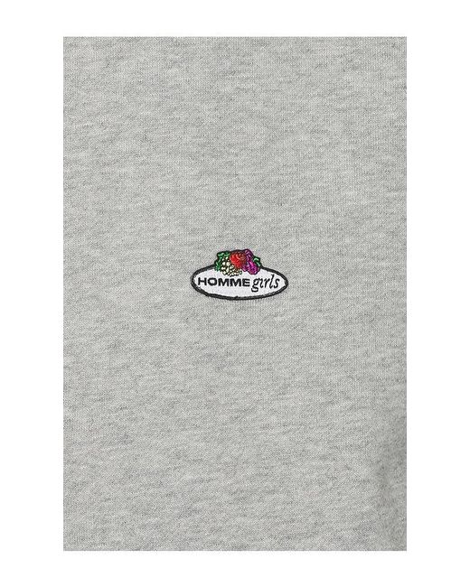 HOMMEGIRLS Gray X Fruit Of The Loom Crewneck Sweatshirt