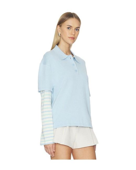 SER.O.YA Blue Emilee Top
