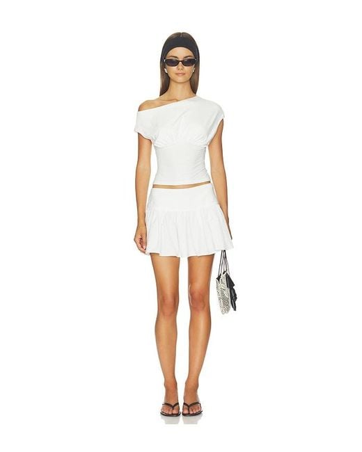 ALL THE WAYS White Ruth Top