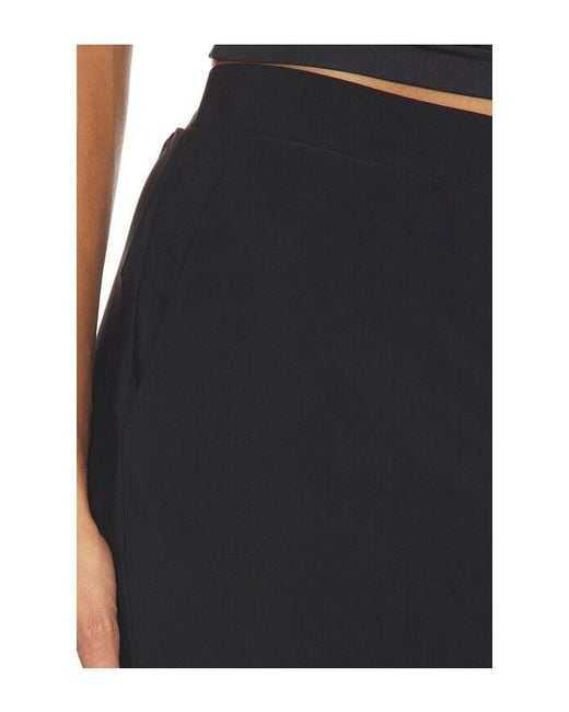 Norma Kamali Black Flat Front Straight Skirt