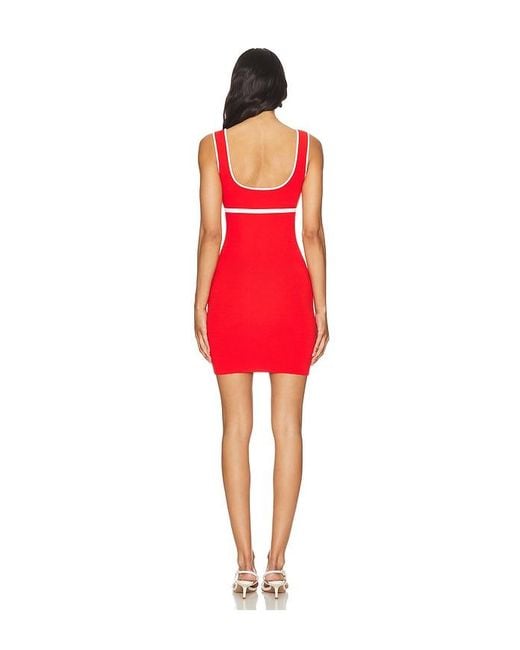 Amanda Uprichard Red Lucy Knit Mini Dress