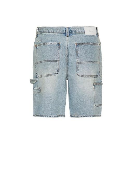 メンズ DUNST Carpenter デニムショートパンツ Blue