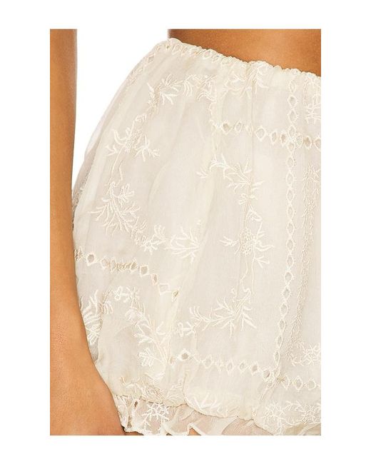Stone Cold Fox White X Revolve Beth Embroidered Short