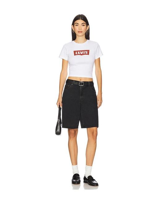 Levi's Black Baggy Dad Jort