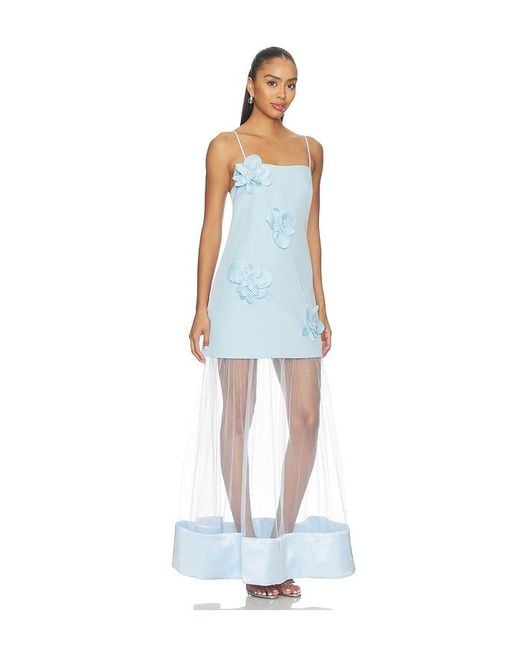 Elliatt White Reina 3D Floral Gown