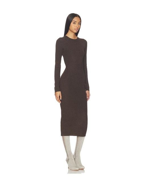 Fear Of God Brown Rib Long Sleeve Dress