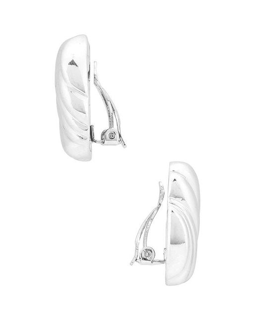 Pendientes De Botón Hive En Metálico Talla En Heaven Mayhem de color White