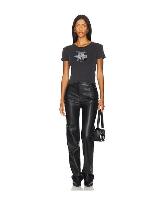 The Laundry Room Black This Ain'T Texas Baby Rib Tee