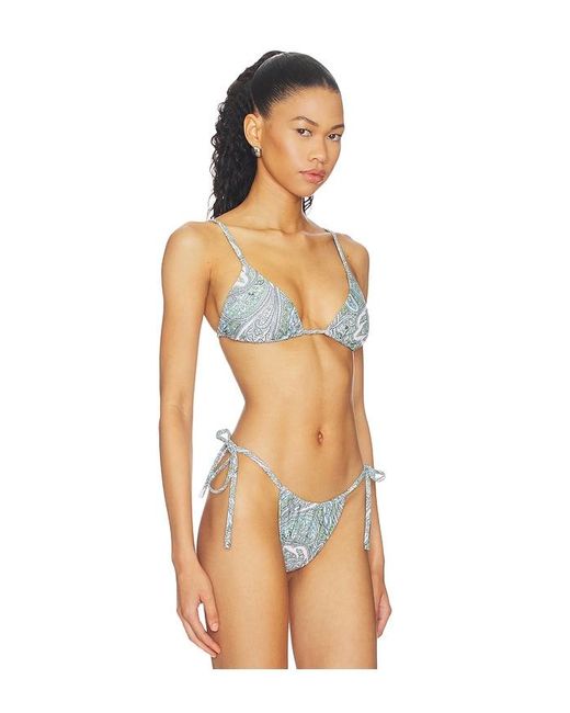 AFRM Orange Capri Bikini Top