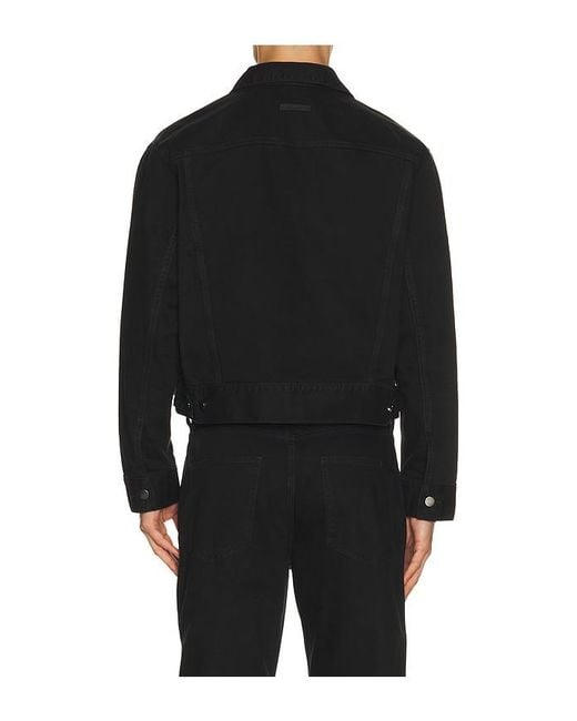 Fear Of God Black Classic Denim Jacket for men