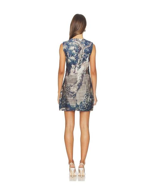 Courtney Zheng Blue Denim Mini Dress