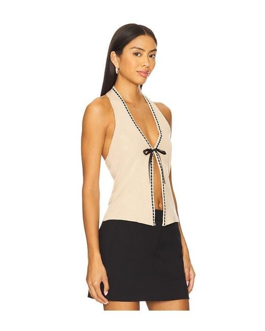 MAJORELLE Black Kladuia Top